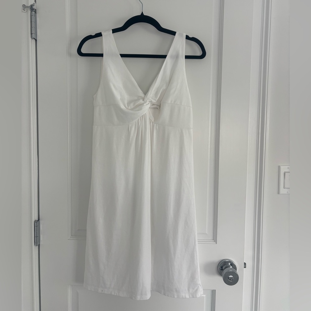 LOFT White Knot Dress